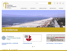 Tablet Screenshot of fondazionecarilucca.it